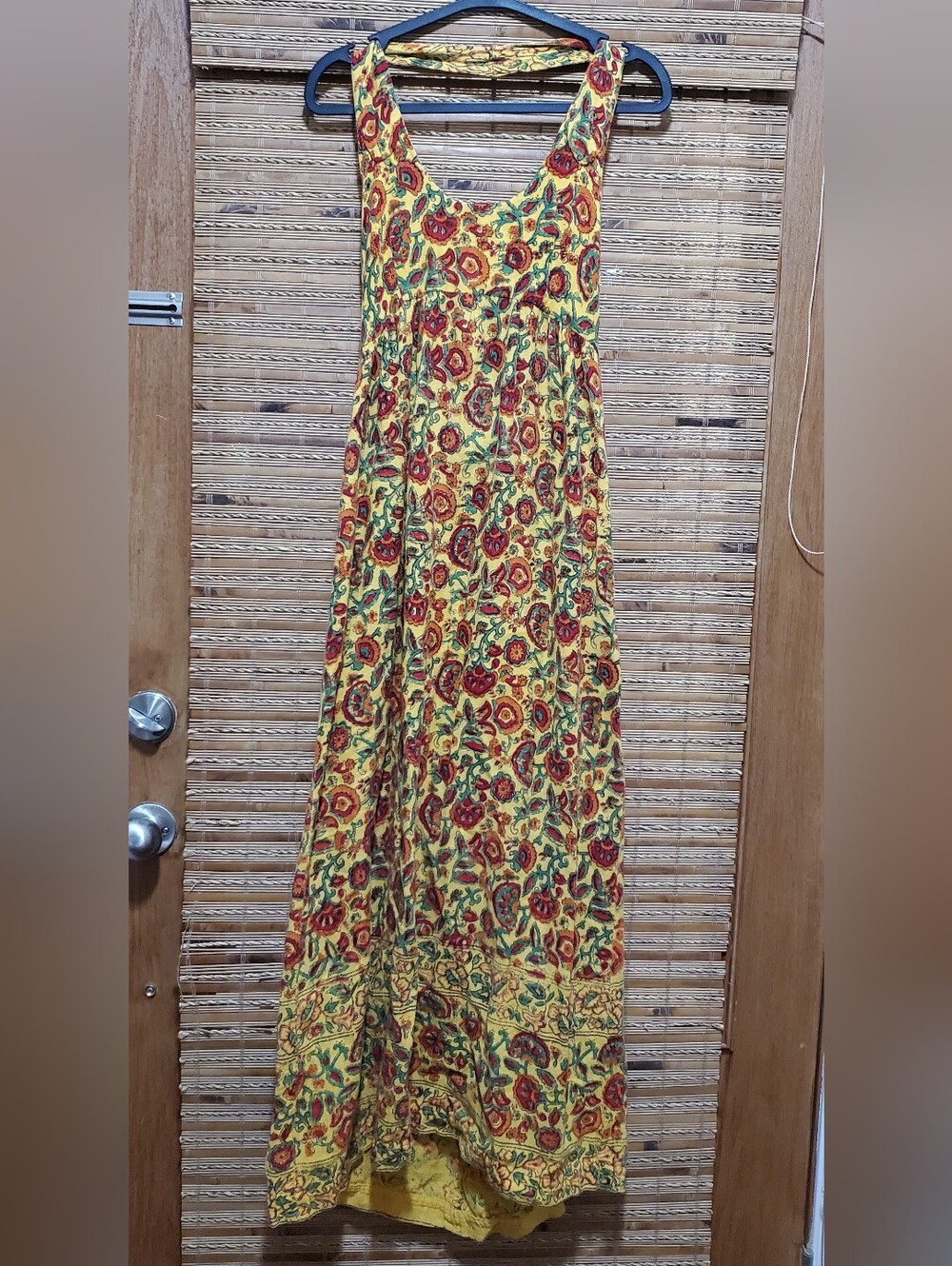 Vintage Handmade Floral And Paisley Halter Dress